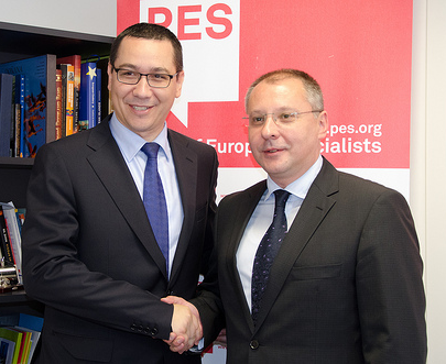 Ponta and Stanishev - European Youth Guarantee campaign