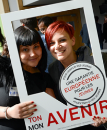 European Youth Guarantee campaign frame
