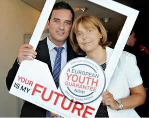 John Lyons - Emer Costello - European Youth Guarantee campaign