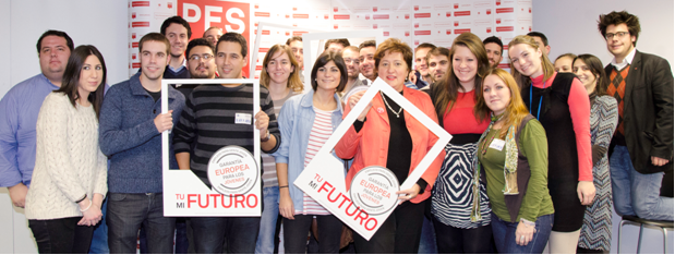 Spanish youth and Zita Gurmai campaign for a European Youth Guarantee