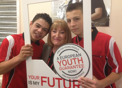Glenis Willmotte European Youth guarantee campaign